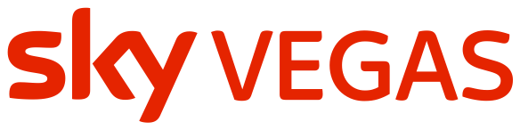 Sky Vegas logo - demo casino with £5,000 play credit for 3 Witch Pots