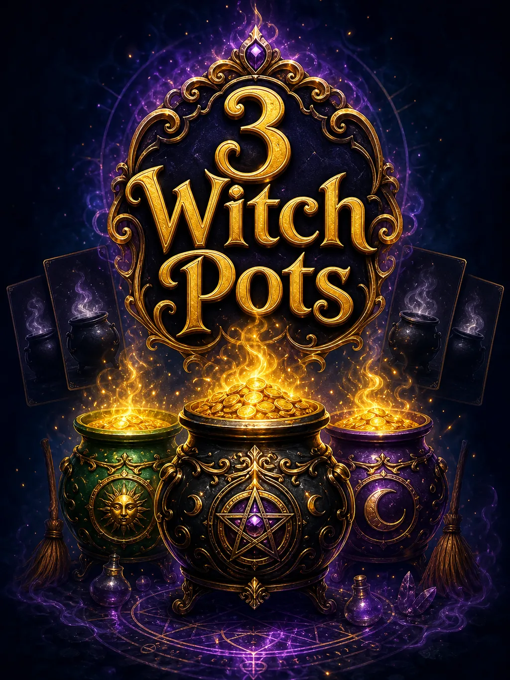 Slot Comparison - 3 Witch Pots, Wild Witches, Bewitched, Halloween Fortune II, Wild Wild Riches and Diamond Mine